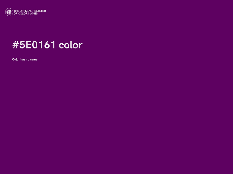 #5E0161 color image