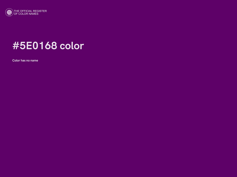 #5E0168 color image