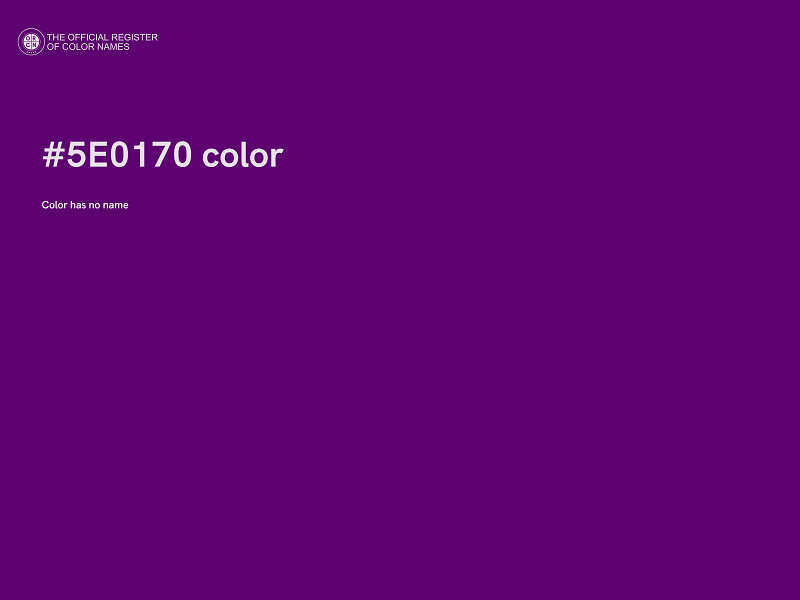 #5E0170 color image