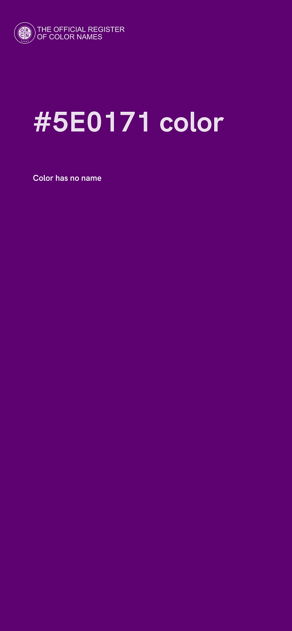 #5E0171 color image