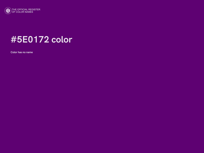#5E0172 color image