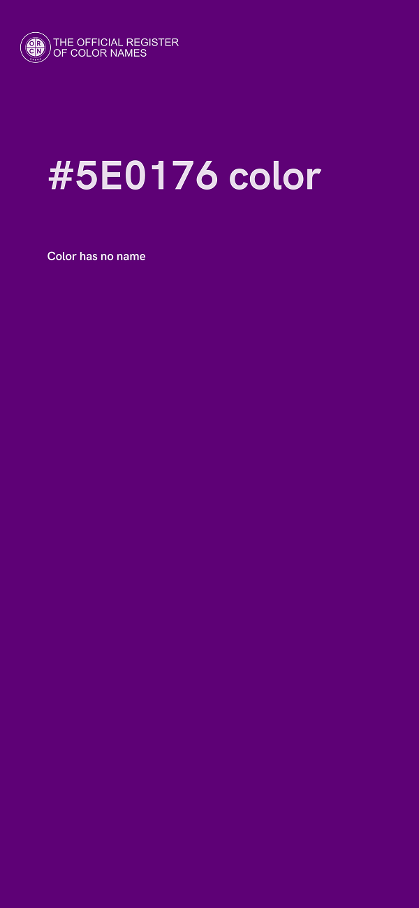 #5E0176 color image
