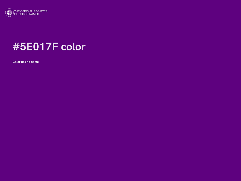 #5E017F color image