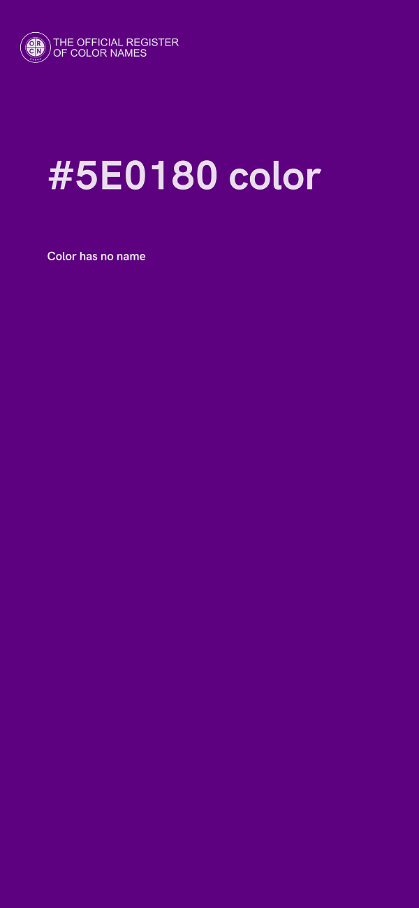 #5E0180 color image