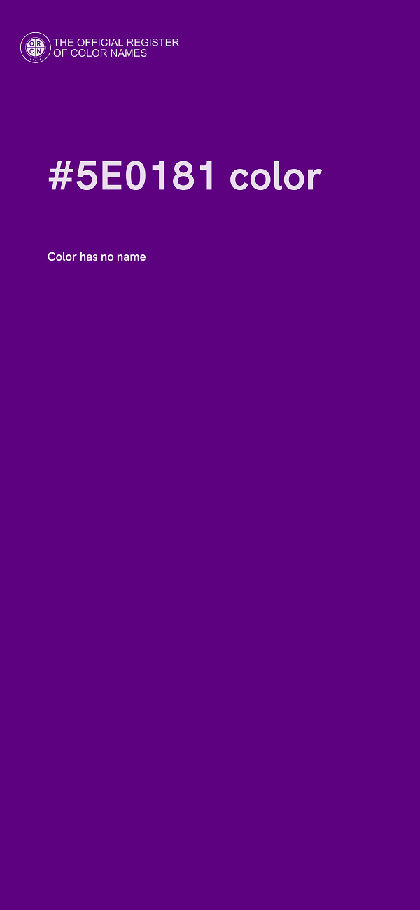 #5E0181 color image