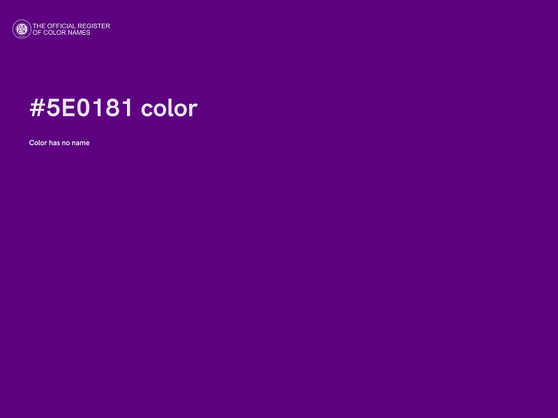 #5E0181 color image
