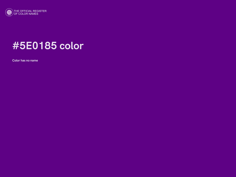 #5E0185 color image