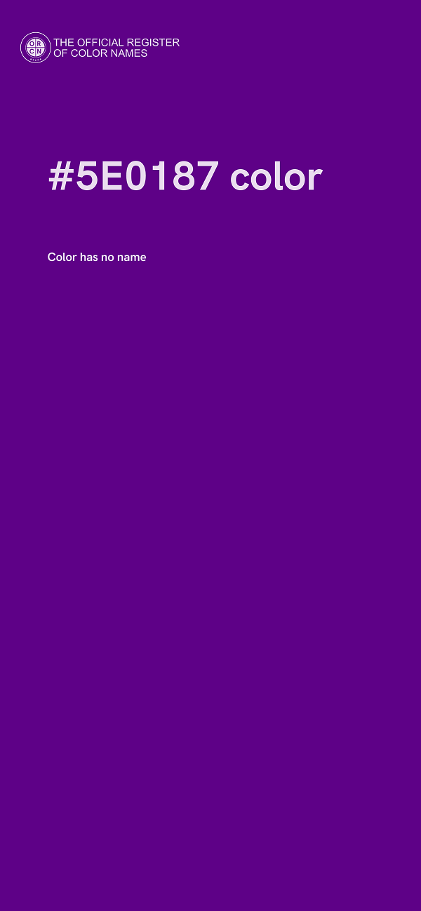 #5E0187 color image