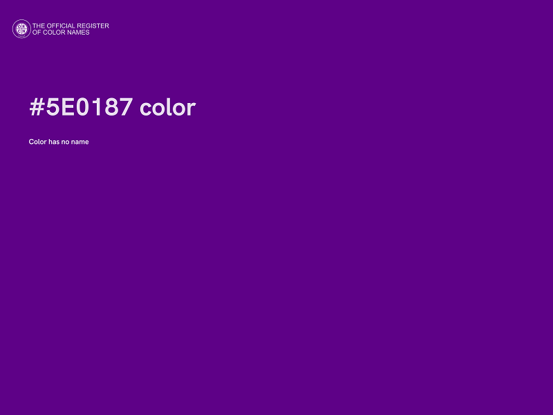 #5E0187 color image