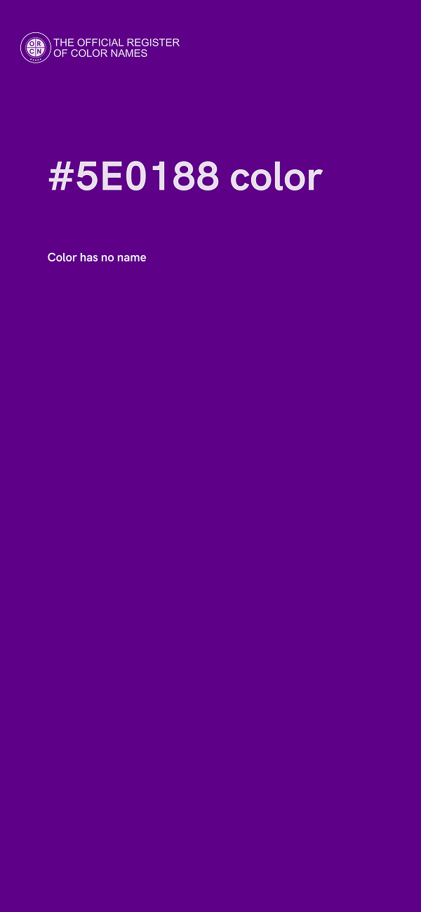 #5E0188 color image
