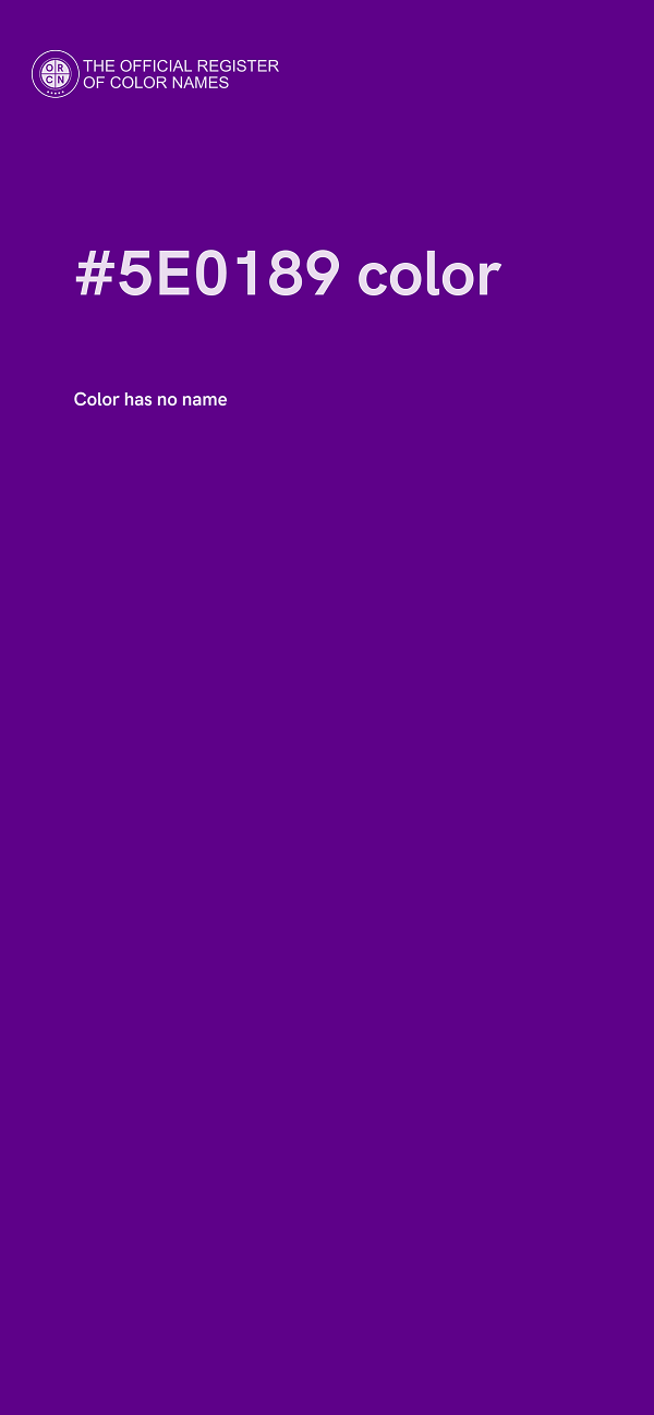#5E0189 color image