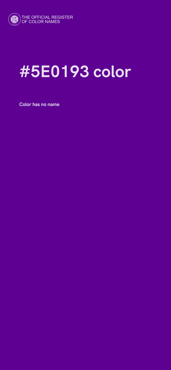 #5E0193 color image