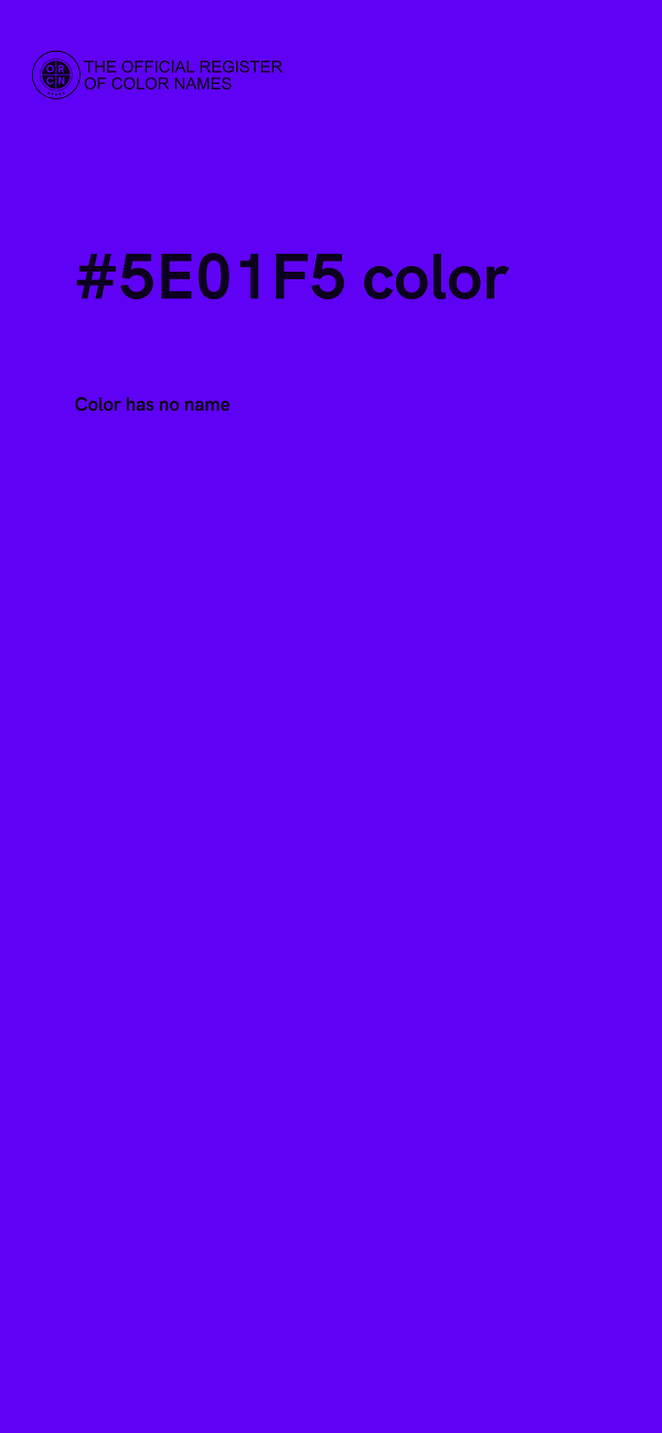 #5E01F5 color image