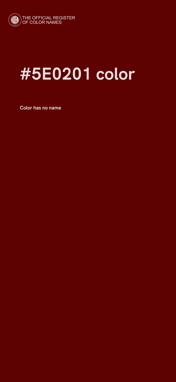 #5E0201 color image