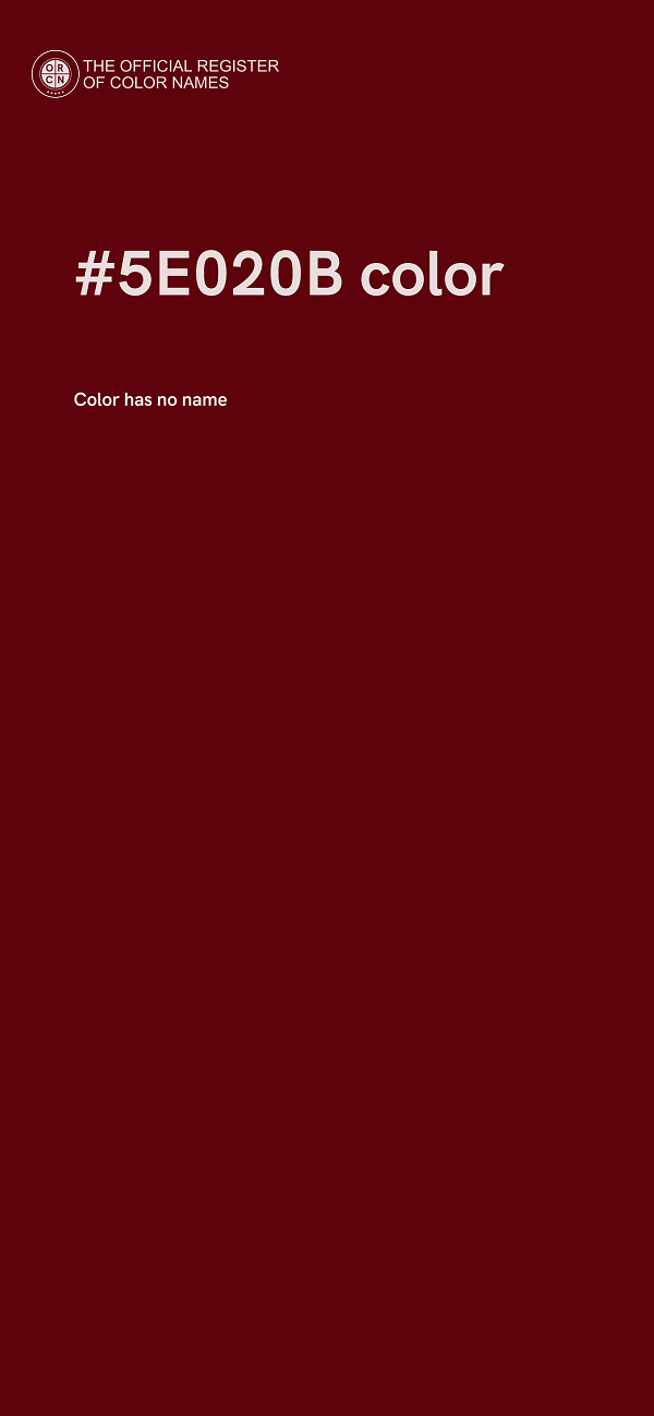 #5E020B color image