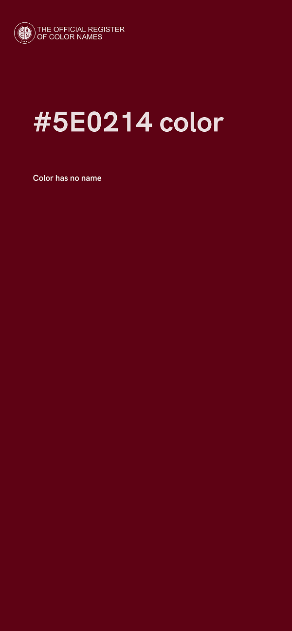 #5E0214 color image