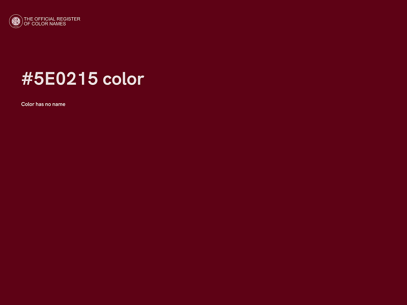 #5E0215 color image
