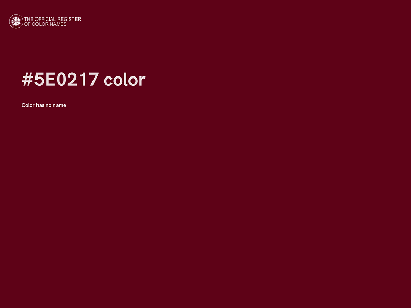 #5E0217 color image