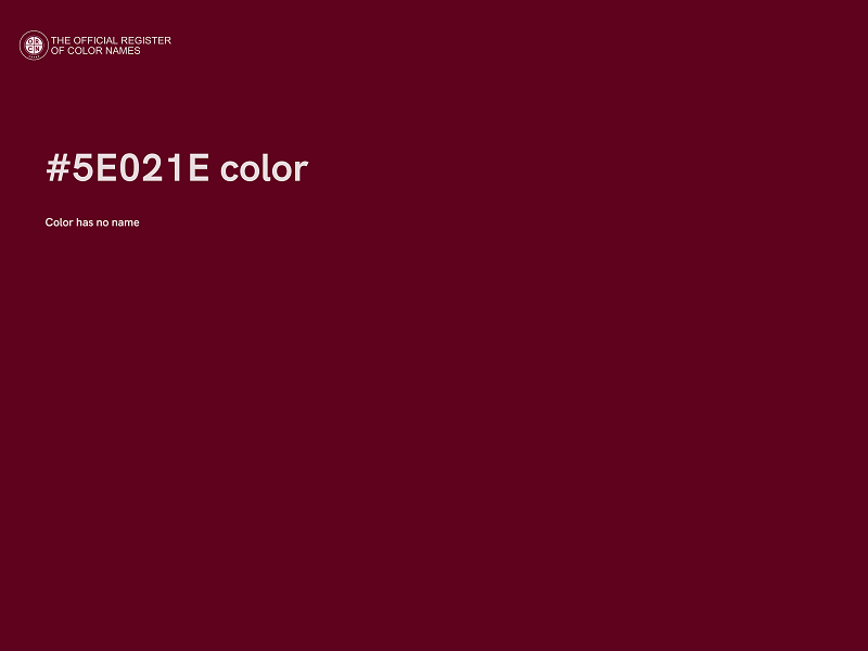 #5E021E color image