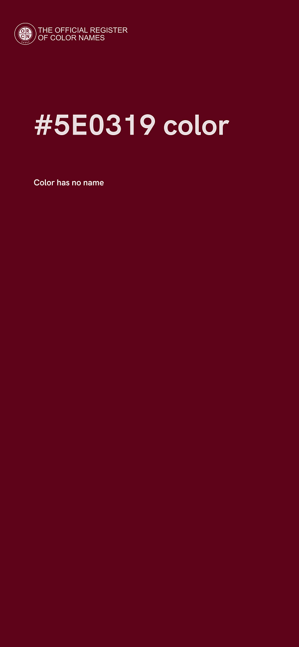 #5E0319 color image