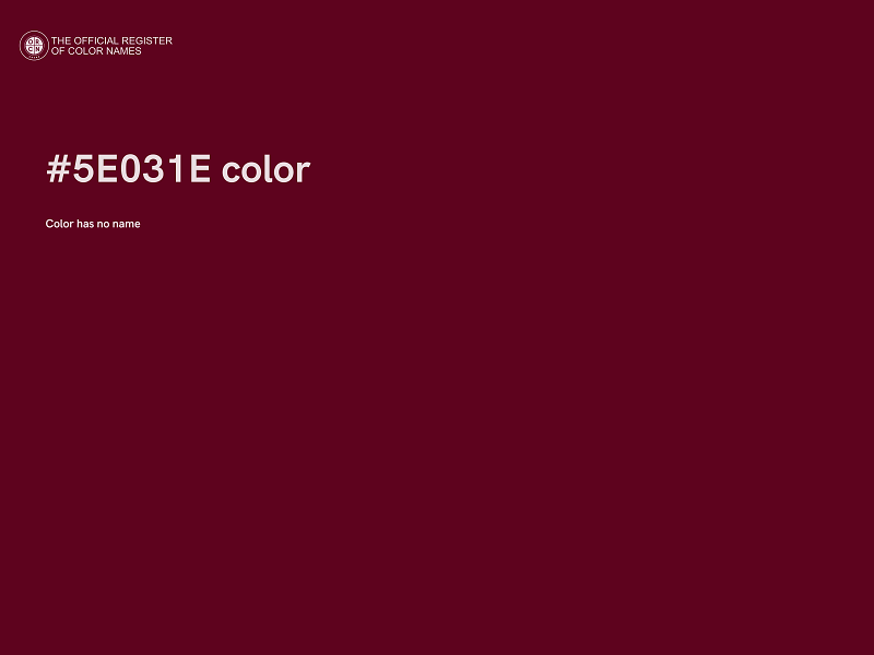 #5E031E color image