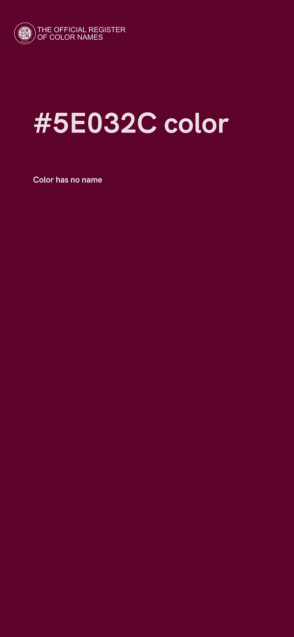 #5E032C color image
