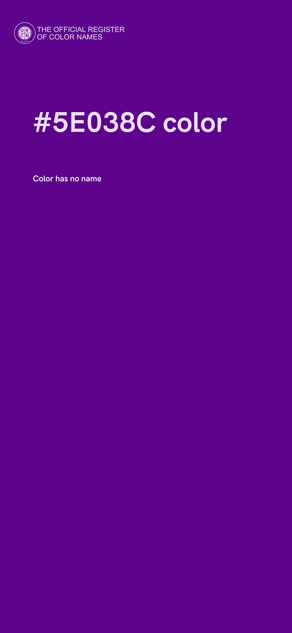 #5E038C color image