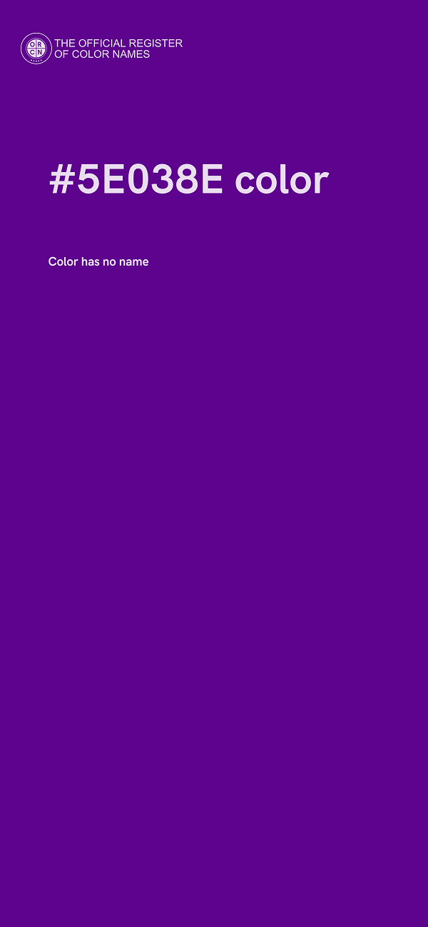 #5E038E color image