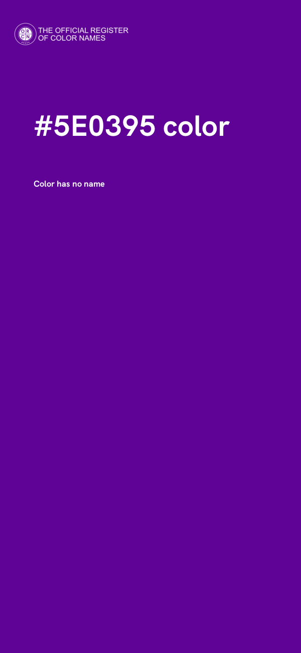 #5E0395 color image