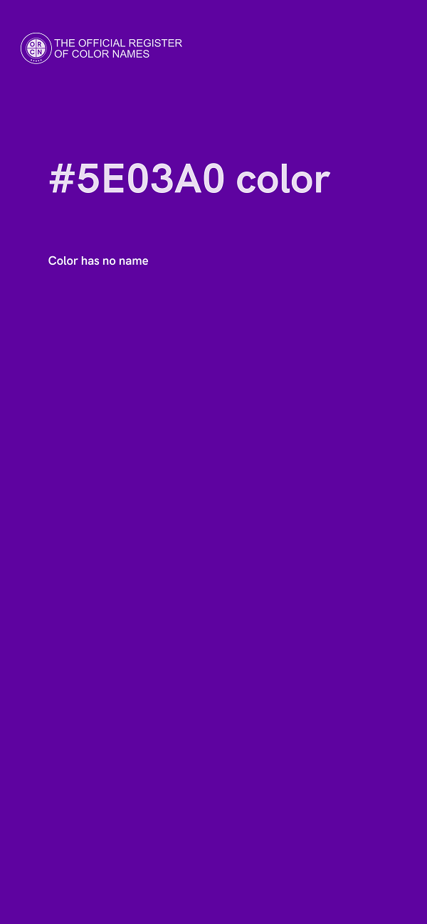 #5E03A0 color image