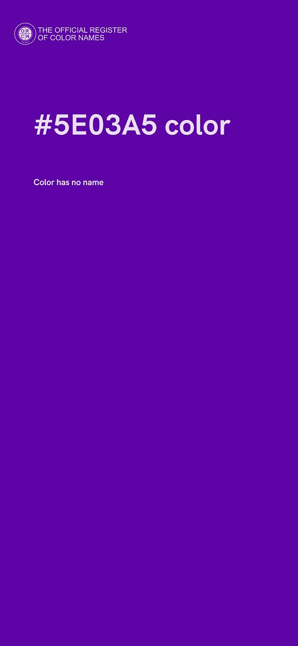 #5E03A5 color image