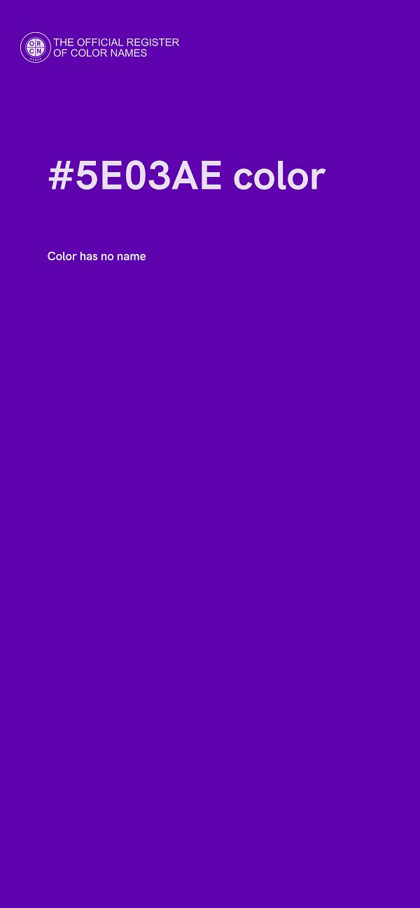 #5E03AE color image