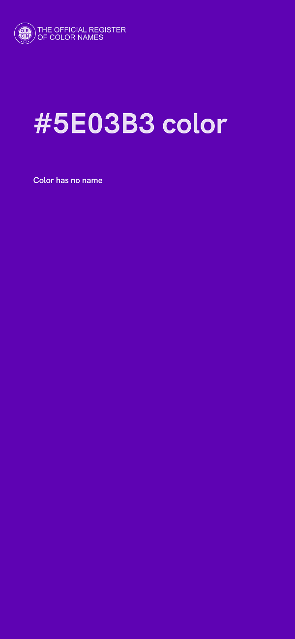 #5E03B3 color image