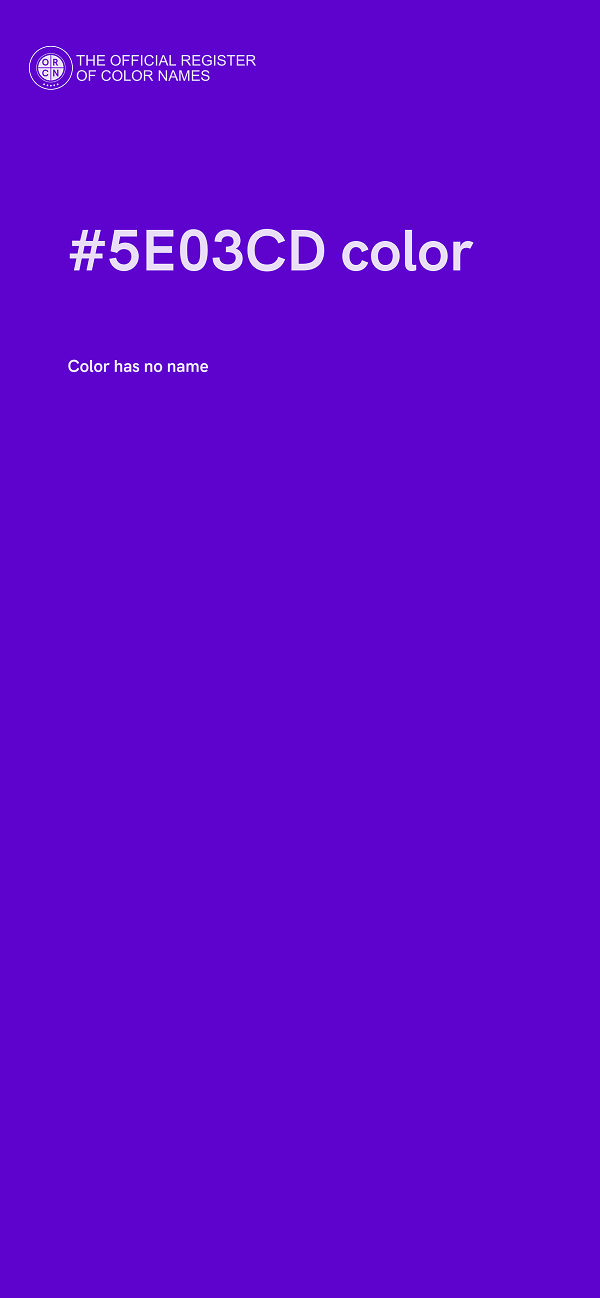 #5E03CD color image