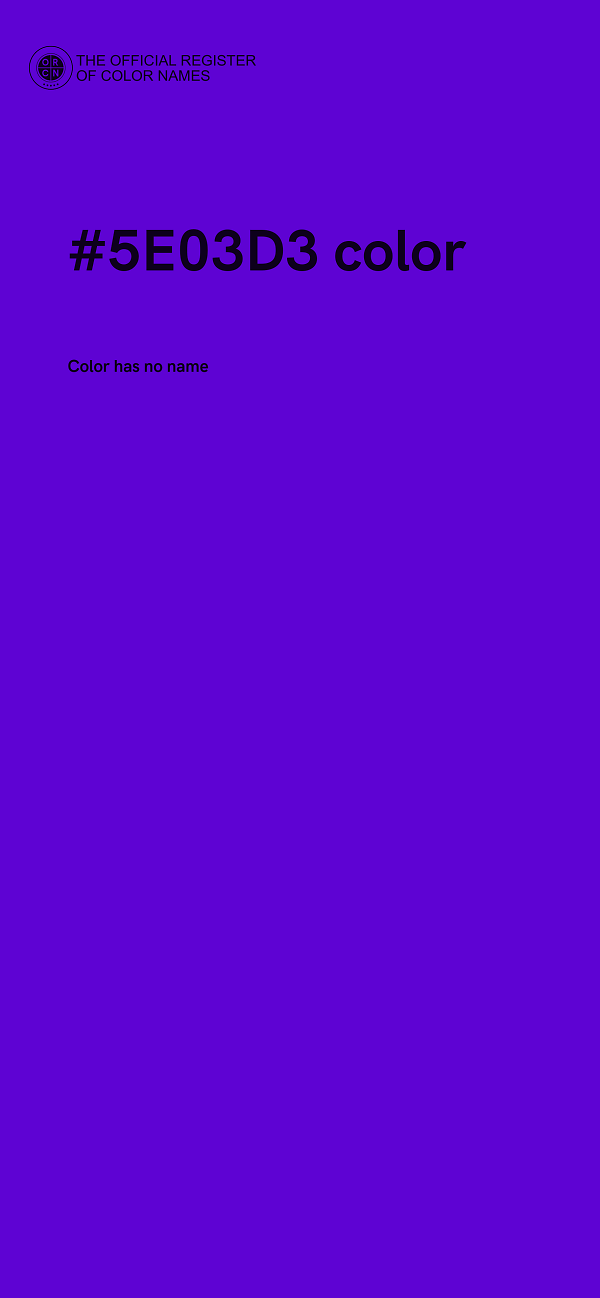 #5E03D3 color image