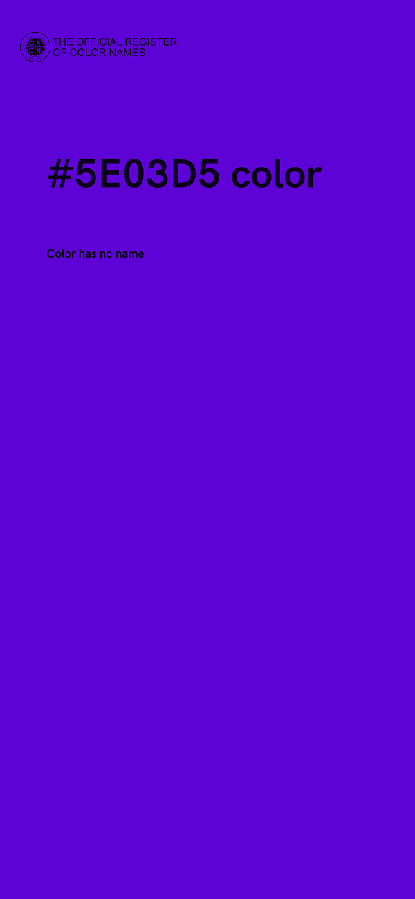 #5E03D5 color image