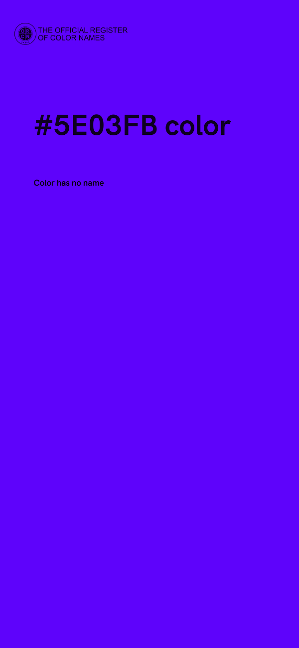 #5E03FB color image