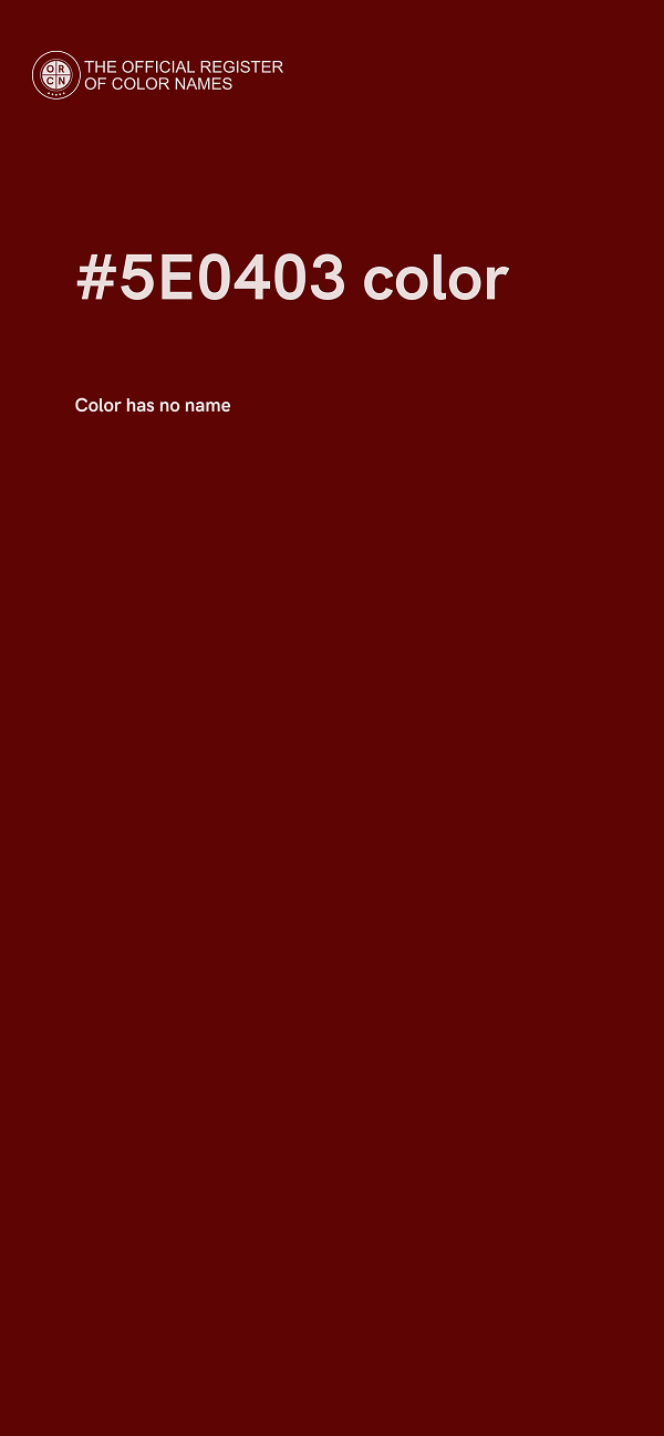 #5E0403 color image
