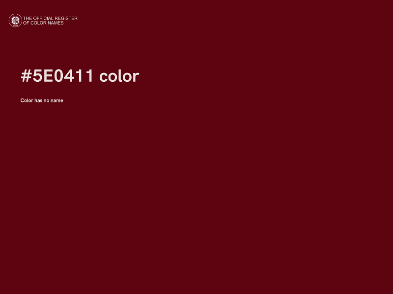 #5E0411 color image