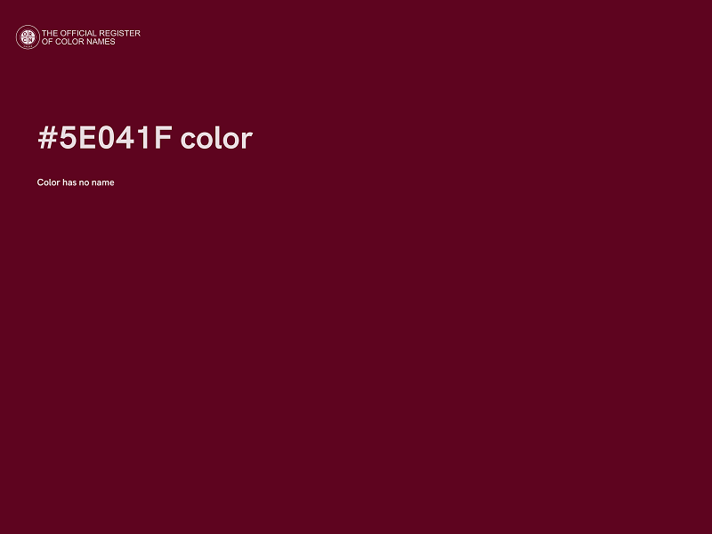 #5E041F color image