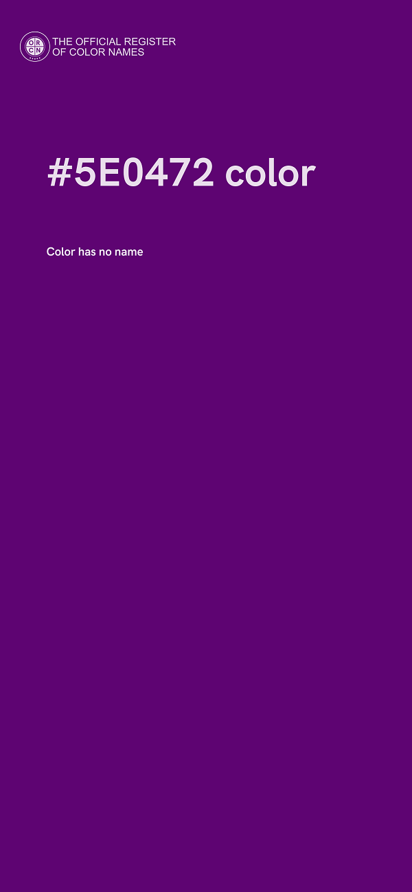 #5E0472 color image