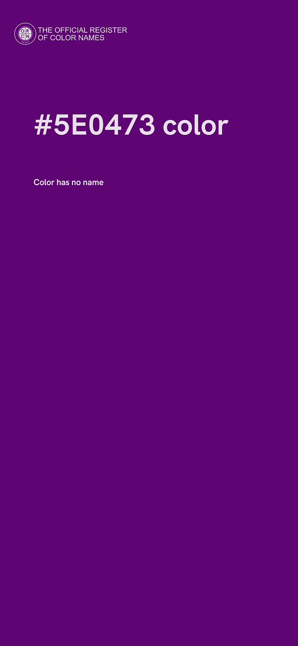 #5E0473 color image