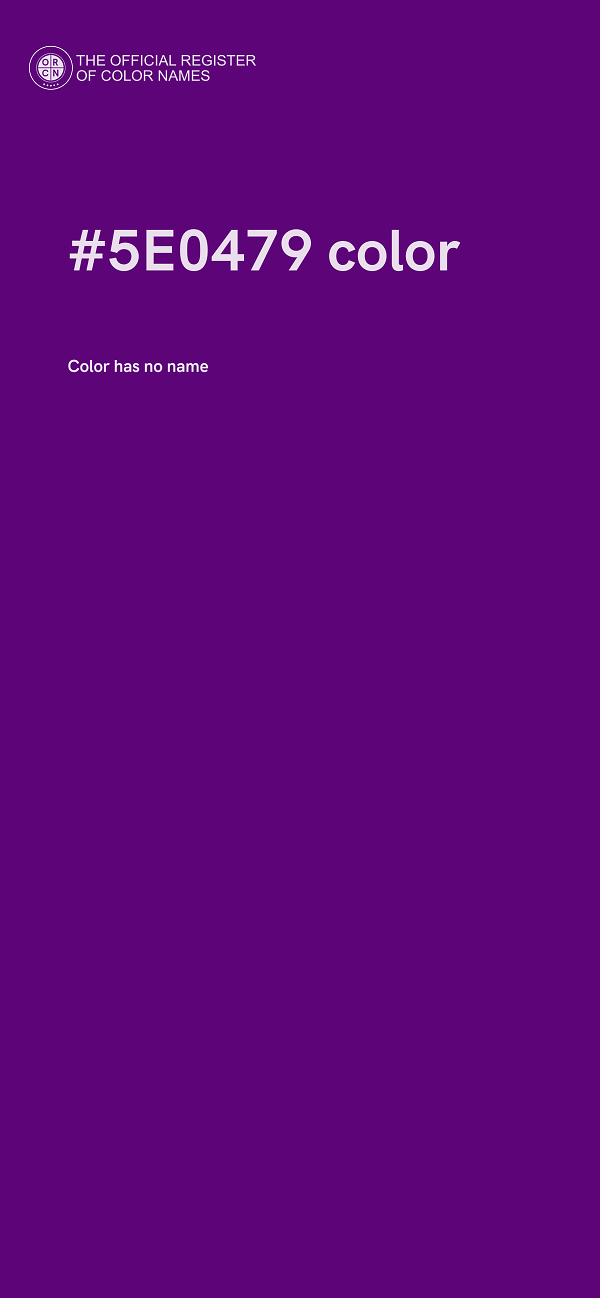 #5E0479 color image