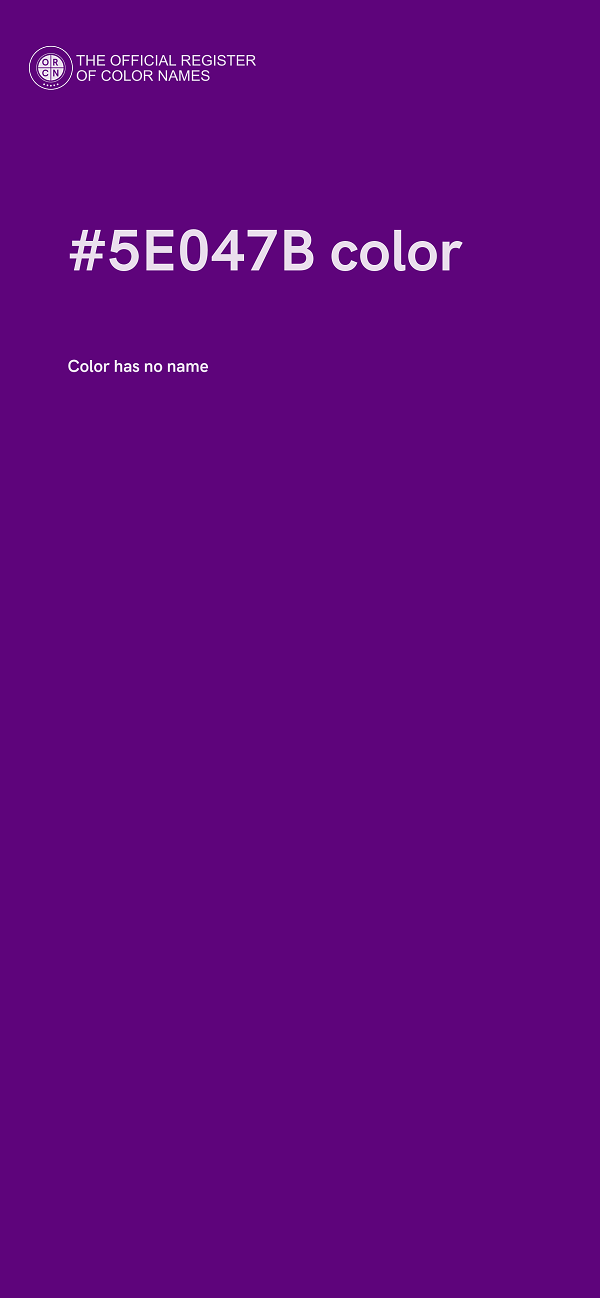 #5E047B color image