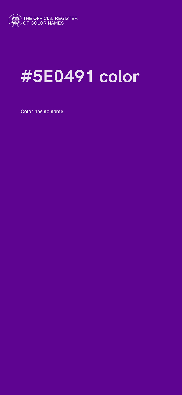 #5E0491 color image