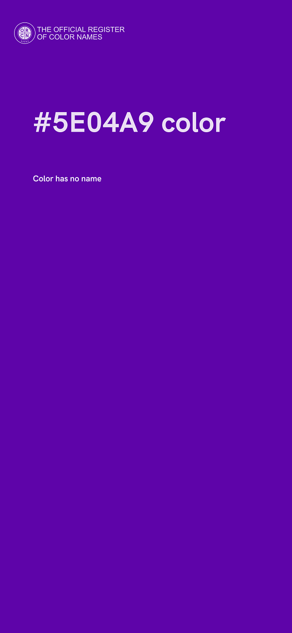 #5E04A9 color image