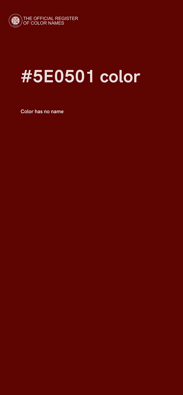 #5E0501 color image
