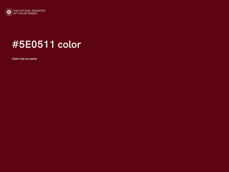 #5E0511 color image