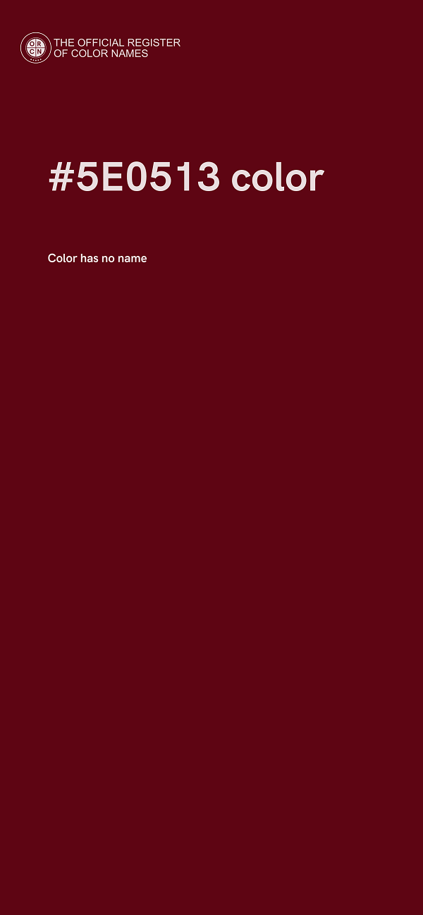#5E0513 color image
