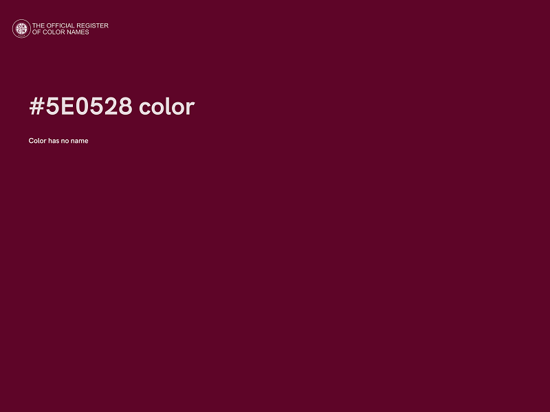 #5E0528 color image